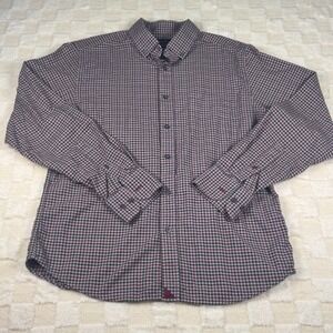 UNTUCKit Men's Medium 100% Cotton Flannel Long Sleeve Button Down Shirt Plaid
